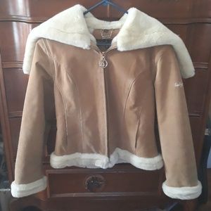 Baby Phat suede winter jacket- size Medium